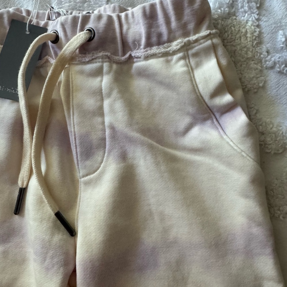 Miki Miette Kids Joggers Toddler Sweatpants Tie Dye 4T Elastic Waist Ankle Cuff